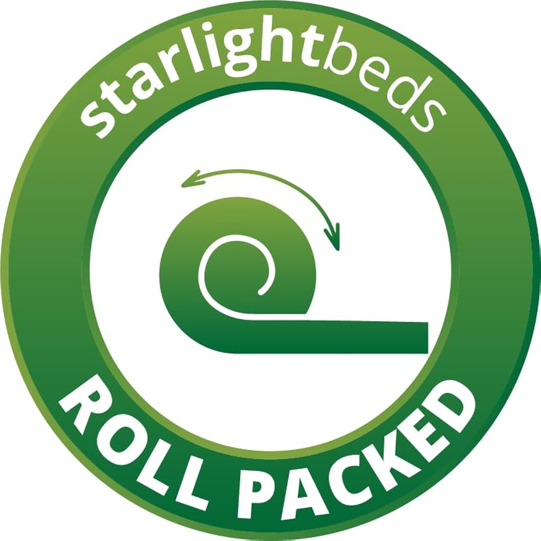 Starlight Beds Close Wave 8-Inch Deep European Single Mattress - Budget Sprung Design with Memory Foam Layer, White (90cm x 200cm x 20cm)