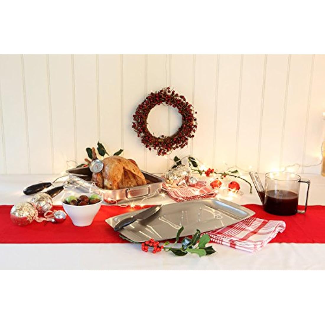 Dexam 17810117 Chichester Carving Dish with Spikes, s/s 45 x 27cm, Stainless Steel, Silver