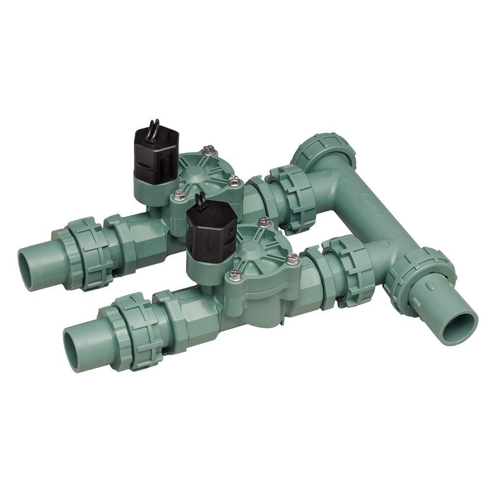 Orbit WaterMaster Preassembled Manifold with Easy Wire 2 valves Single green