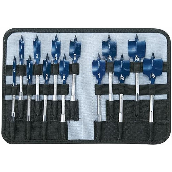 BOSCH (Universally Compatible Accessory) DSB5013P 13-Piece Daredevil Spade Bit Set in Pouch