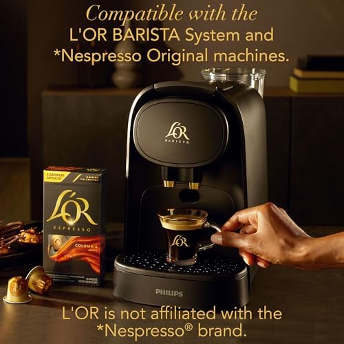 L'OR Espresso Ristretto Coffee Pods x10 Intensity 11 (Pack of 10, Total 100 Capsules)