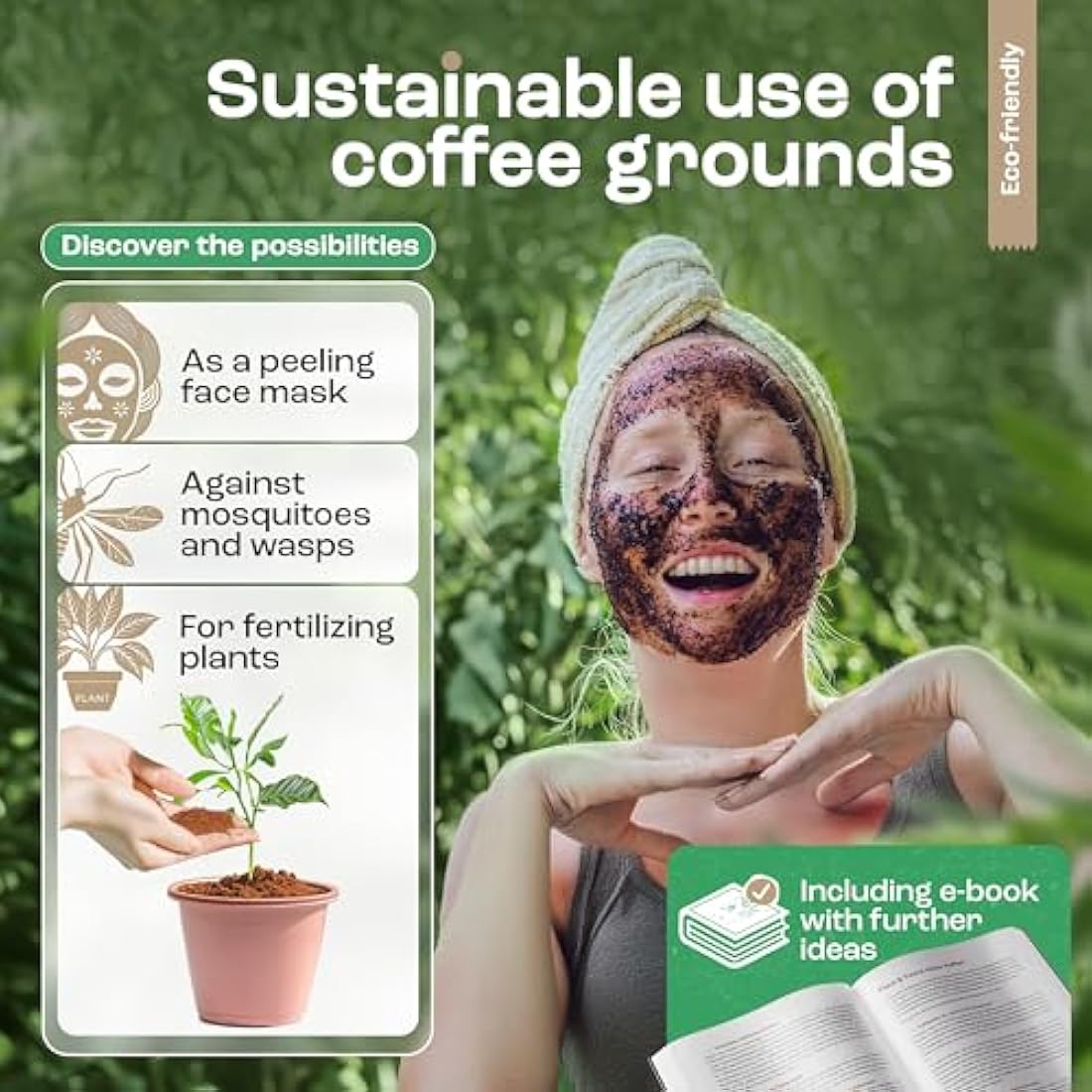 New Homeffect® Coffee Knock Box - Espresso Accessory, Black - Barista Coffee Grounds Recycling Bin