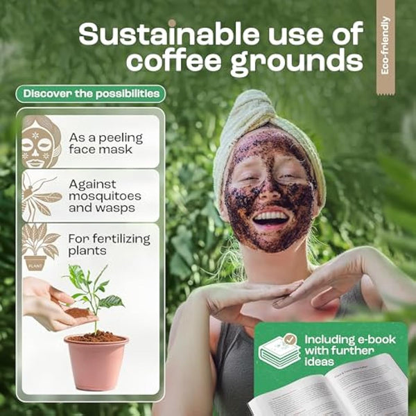 New Homeffect® Coffee Knock Box - Espresso Accessory, Black - Barista Coffee Grounds Recycling Bin