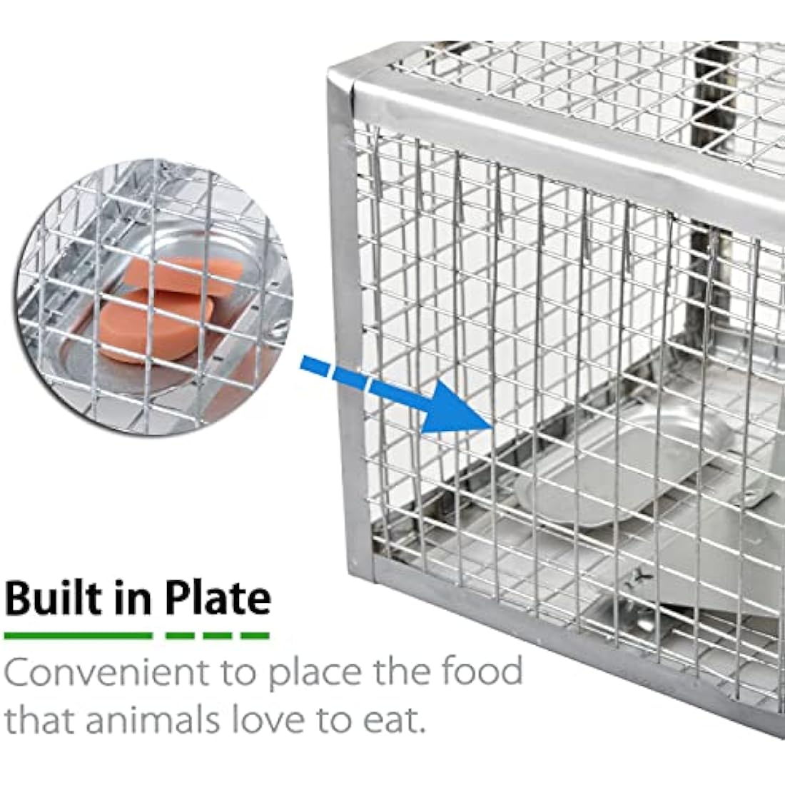 Anyhall 2-Pack Rat Traps Humane Live Mouse Cage Traps (Silver)