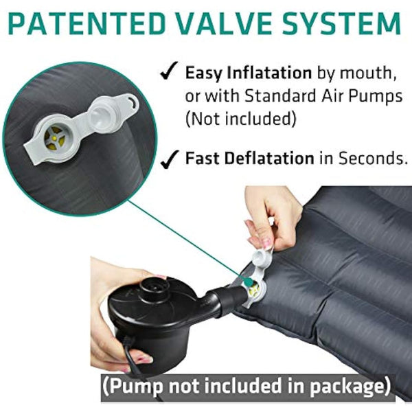 Trekology UL80 Camping Mat, Camping Sleeping Mat, Camping Bed inflating Camping Roll Mat, Camping Mattress Inflatable Camping Mat Camp Mat Lightweight Sleeping Mat Sleeping Pad Roll Up Mattress Single