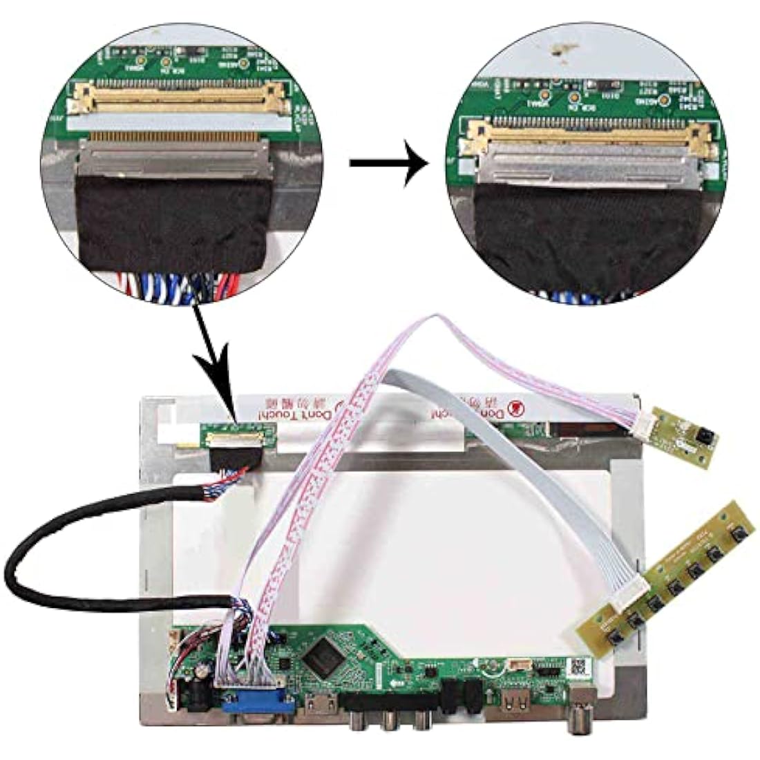 VSDISPLAY LVDs Controller Board 40pin 1600x900 for 17.3" LP173WD1 B173RW01 LTN173KT01-A01 N173FGE-L21 N17306-L02 Wled LCD Screen