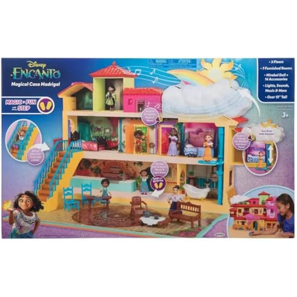 Disney Encanto Magical Casa Madrigal, Interactive Playset Includes Light, Sound And Music Features Throughout The House, Meerkleurig