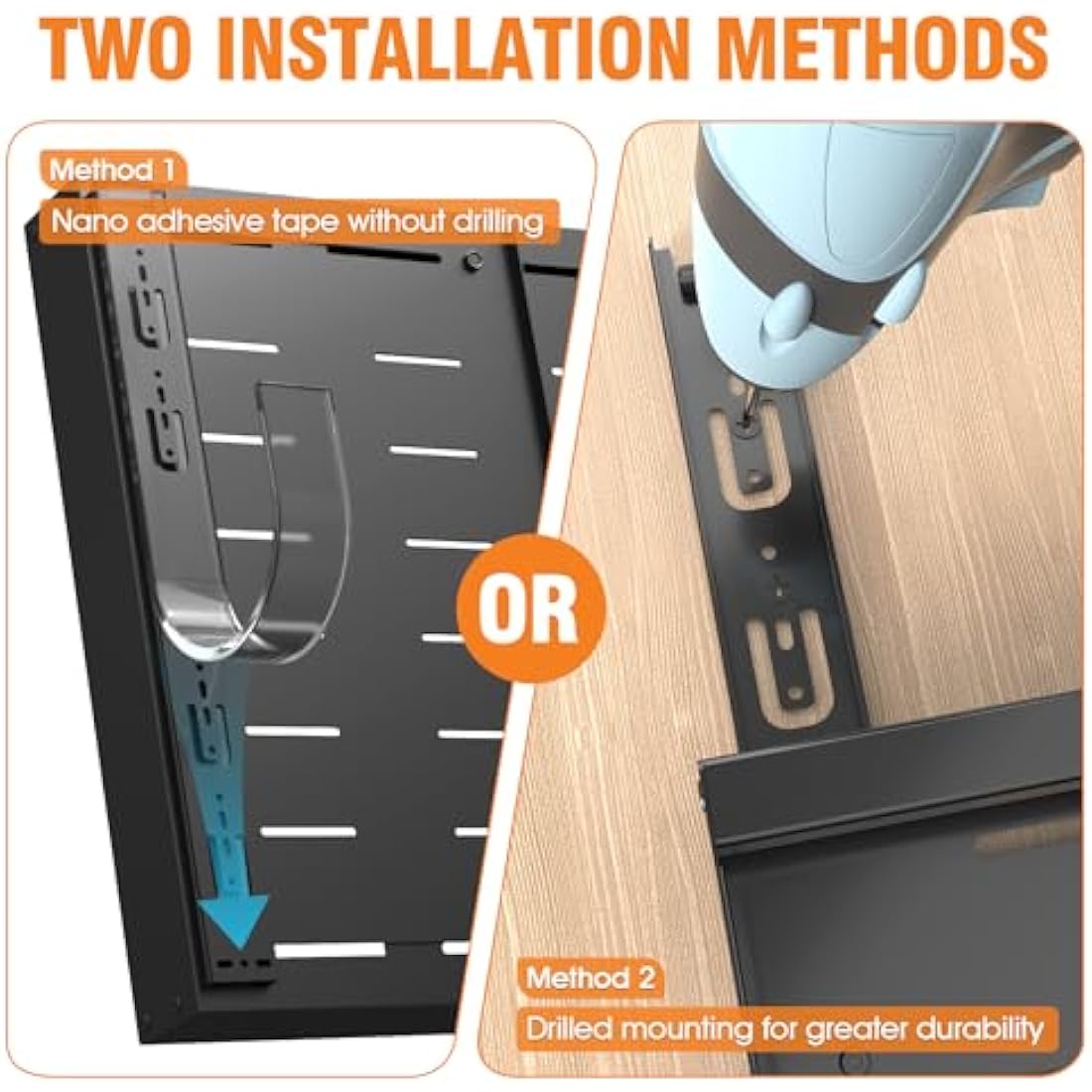 Ronlap Slide Out Drawer, Extendable Pull Out Cabinet Organizer Kitchen Cupboard, Sliding Drawer, No Drilling and Nailing, Kitchen Storage Black