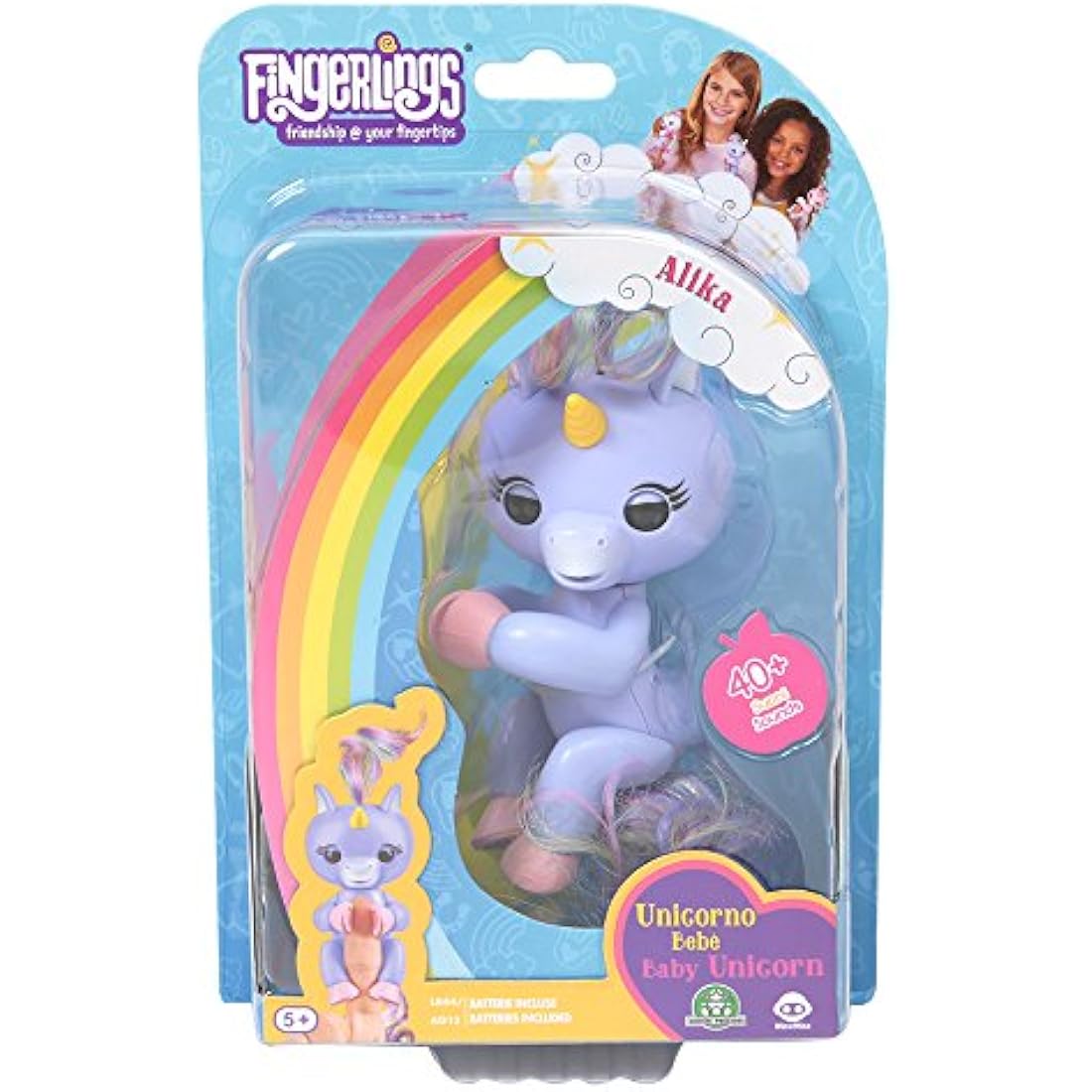 Giochi Preziosi Wowwee Fingerlings Unicorn Gigi, Gemma, Alika, Assorted Patterns