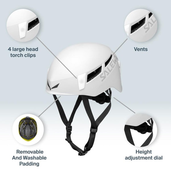 Salewa Pura Helmet, Dark Grey, L/XL, Unisex