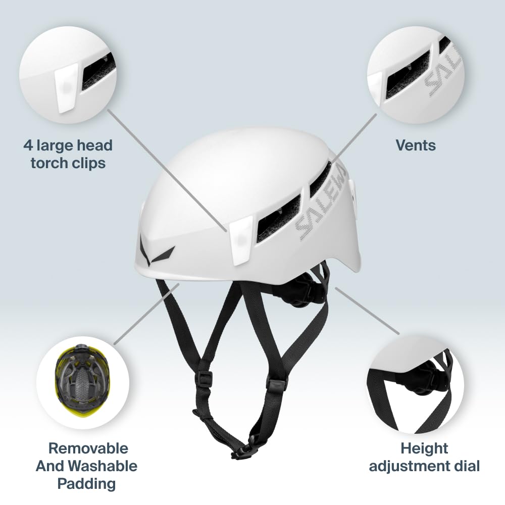 Salewa Pura Helmet, White, S/M, Unisex