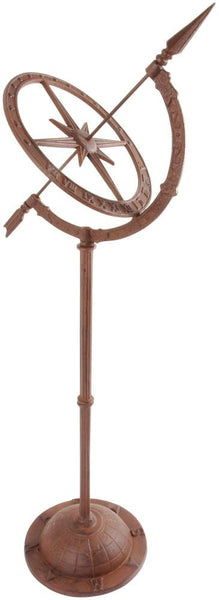 Cast Iron Sundial on Stand 92cm High