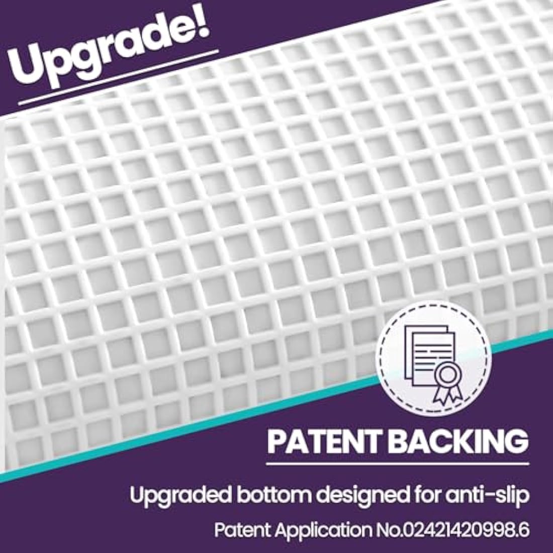 DEXI Bath Mat 61 x 92 cm, Washable Bathroom Mats with Non Slip Backing, Quick Dry Absorbent Large Floor Rugs, Beige