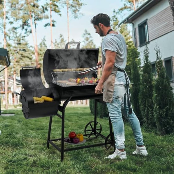 Tepro Biloxi Offset BBQ Pit Barrel Smoker