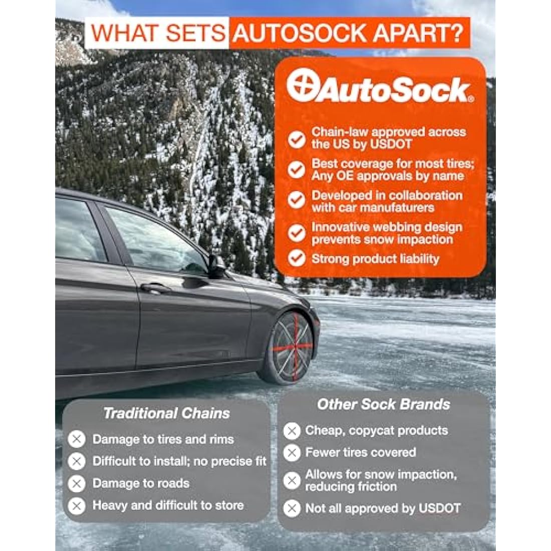 AutoSock AS_HP_685E Winter Traction Aid Size HP 685 E