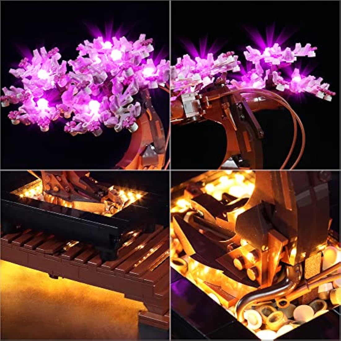 LocoLee Light Set for Lego Bonsai Tree, Led Decoration Lighting Kit for Lego 10281 Bonsai Tree Building Blocks Model,Botanical Collection Creative Home DéCor DIY Projects,No Lego