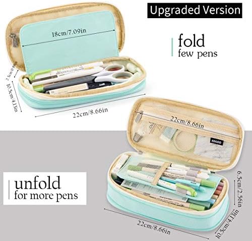 EASTHILL Big Capacity Pencil Pen Case Office College School Large Storage High Capacity Bag Pouch Holder Box Organizer