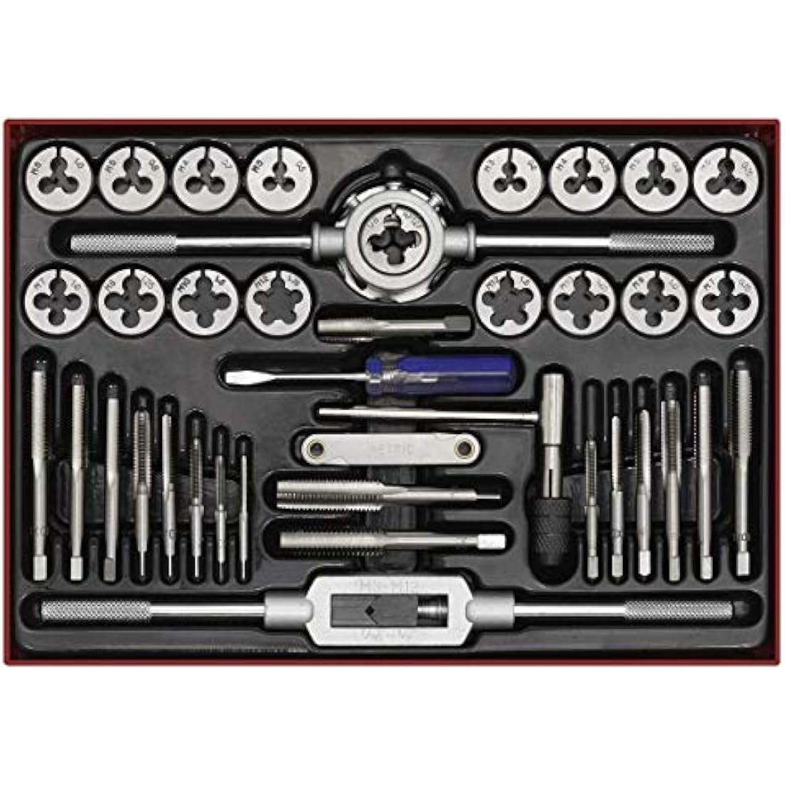 Sealey Ak3040 Tap and Die Set 40Pc Split Dies Metric