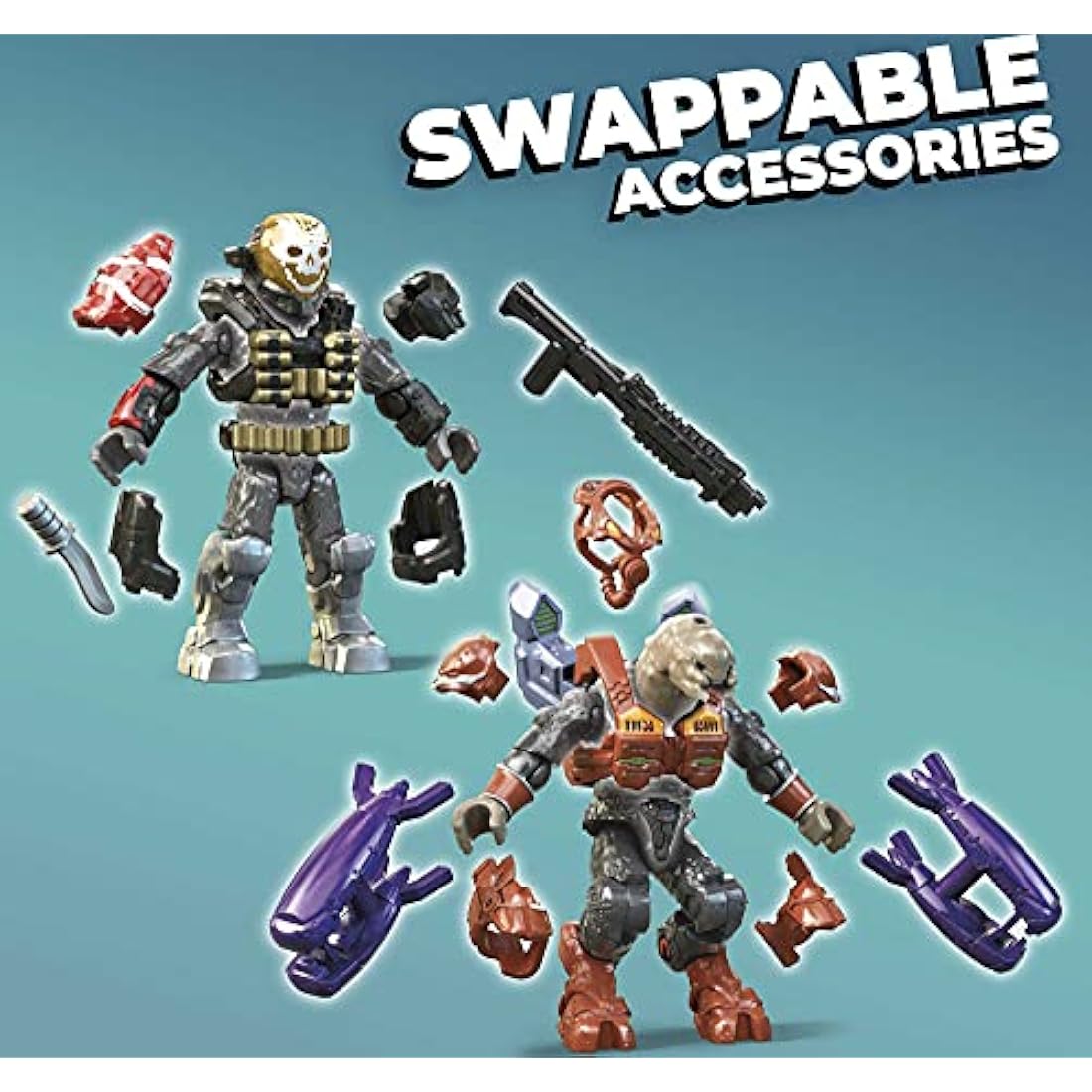 Mega HALO 20th Anniversary Character Pack HALO Infinite Construction Set, Building Toys for Boys [Amazon Exclusive]