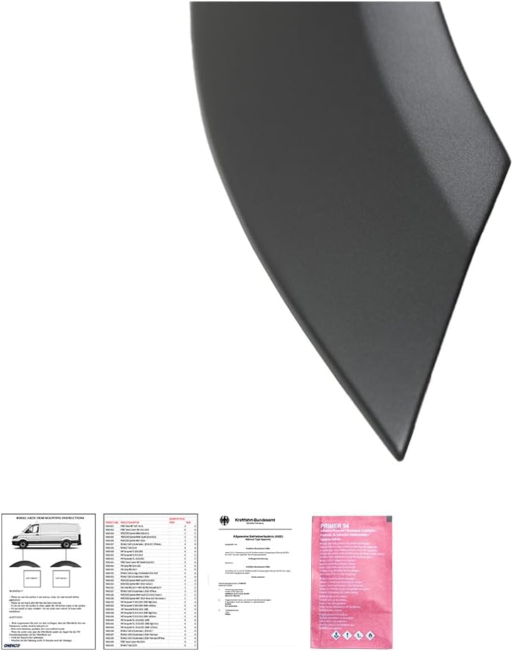 Oneway Set Wheel Arch Trims compatible with Mercedes Sprinter W906 2006-2013 - Matt black