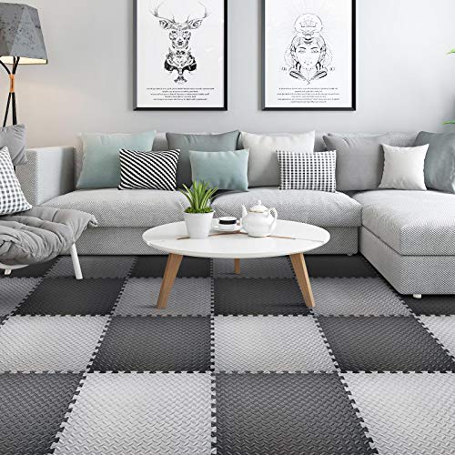 REALIKE Exercise Foam Mat Protective Flooring Mat Eva Puzzle Rubber Cushions Interlocking Tiles Gym Mats for Fitness sport workout Play