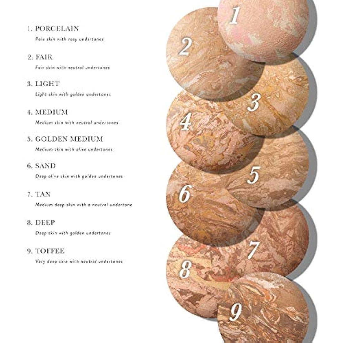 LAURA GELLER Baked Balance-n-Glow Illuminating Powder Foundation (Deep) Buildable Sheer to Light Coverage Baked Foundation, Satin Finish