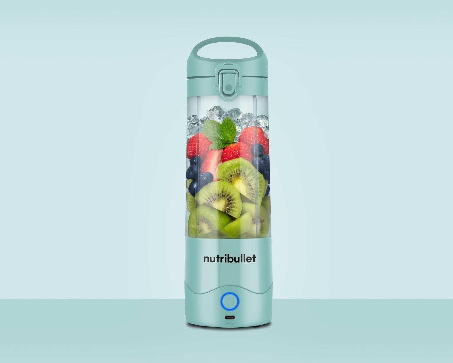 nutribullet Portable Blender in Navy - Powerful Extractor Blade, 475ml Cup, To-Go Lid, USB-C Charging Cable & User Guide - Delivers 15+ Blending Cycles - Healthy Shakes On The Move