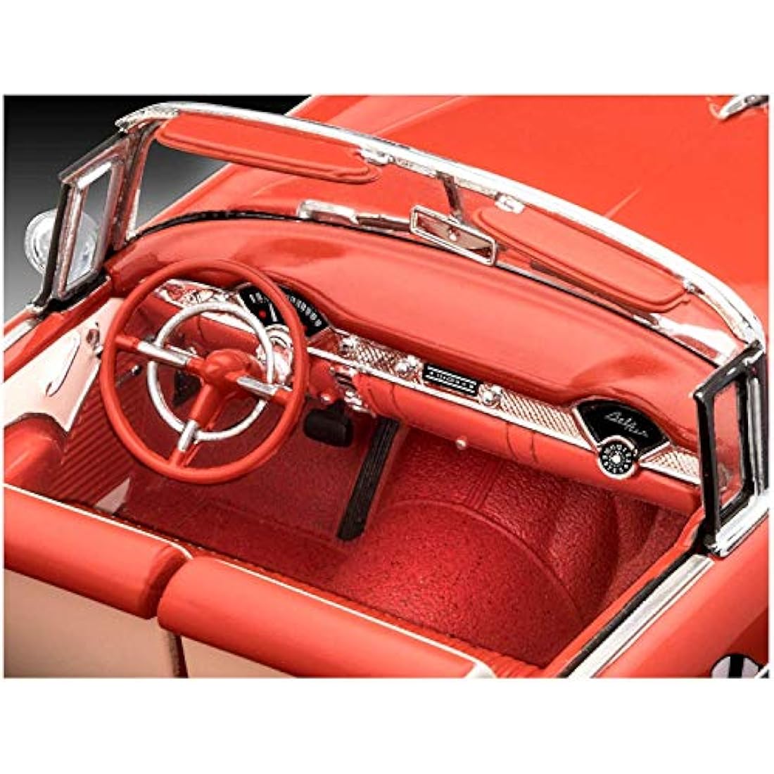 Revell 07686 1:24 '55 Chevy Indy Pace Car Plastic Model Kit, Various, 1/25