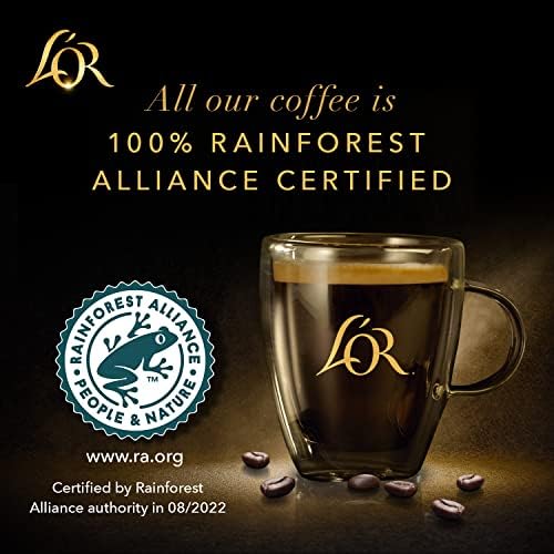 L'OR Espresso Ristretto Coffee Pods x10 Intensity 11 (Pack of 10, Total 100 Capsules)