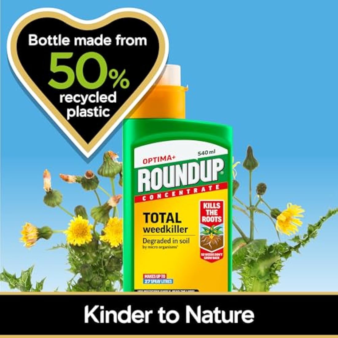 Roundup Optima+ Total Weedkiller - Weedkiller - Camping Pouch - Nylon - Tan