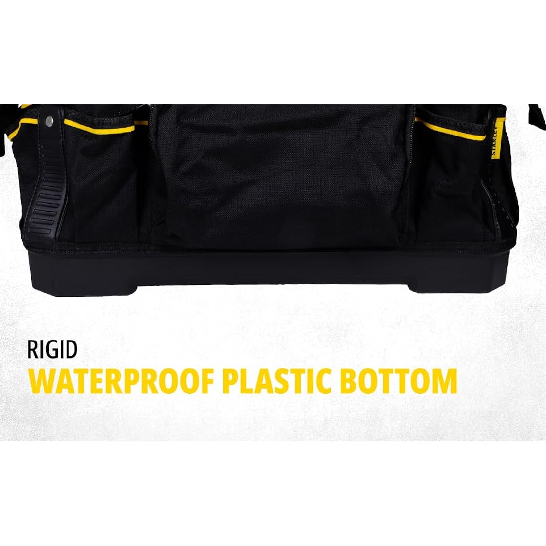 STANLEY FATMAX Technician Tool Bag, 18" Heavy Duty, Hard Waterproof Base, Multiple Pockets, Shoulder Strap, 1-93-950
