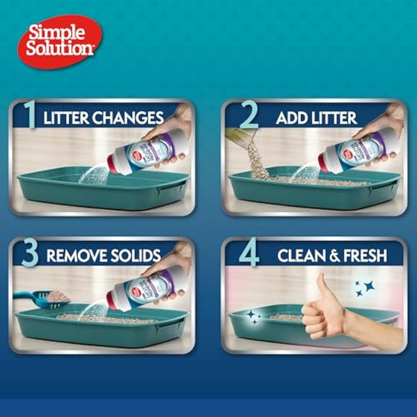 Simple Solution Cat Litter Freshener with Enzymatic Cleaning Granules 600g