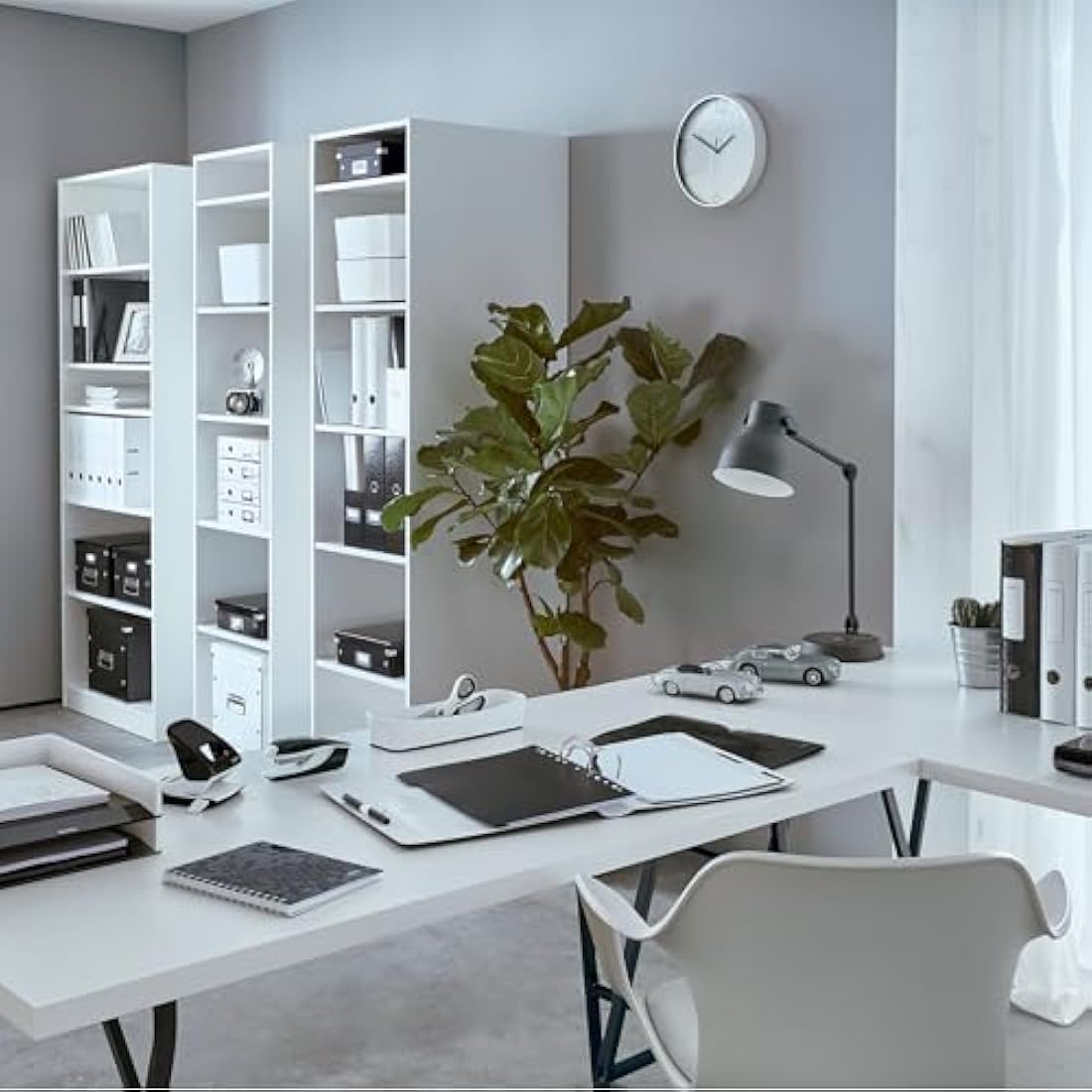 Leitz A4 Display Book, 40 Pockets, 80 Sheet Capacity, Transparent Pockets, Ice Blue, WOW Range, 46320051