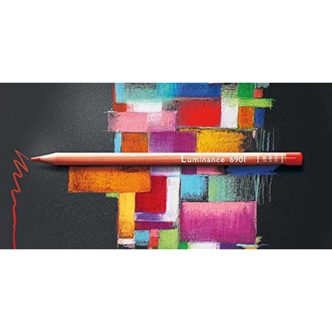 Caran Dache Cardboard Box with 40 Assorted Colours, White