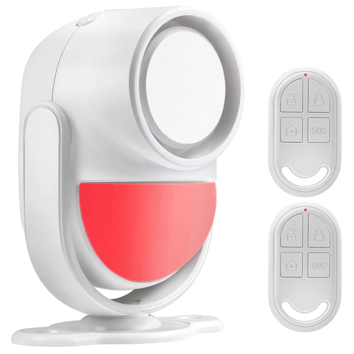 Shed Alarm, Shed Security Alarm for Home / Ranch / Van / Carport / Shop Infrared Detection Technology with 328ft Remote SOS Button Battery Powered 125db Extra Loud - Black