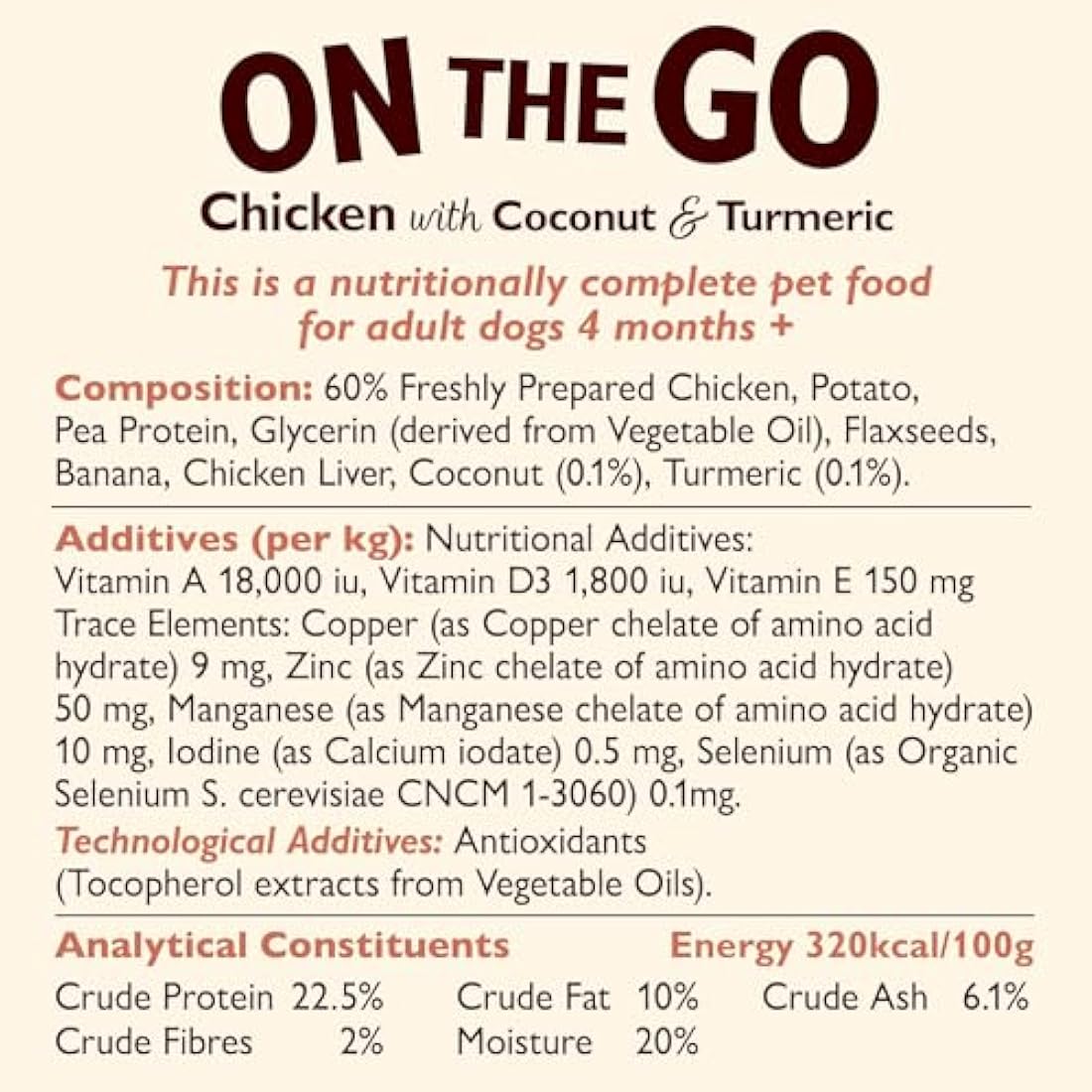 Lily's Kitchen Made with Natural Ingredients Chicken On the Go Bars Multipack for Dogs 3x(2pk 40g)