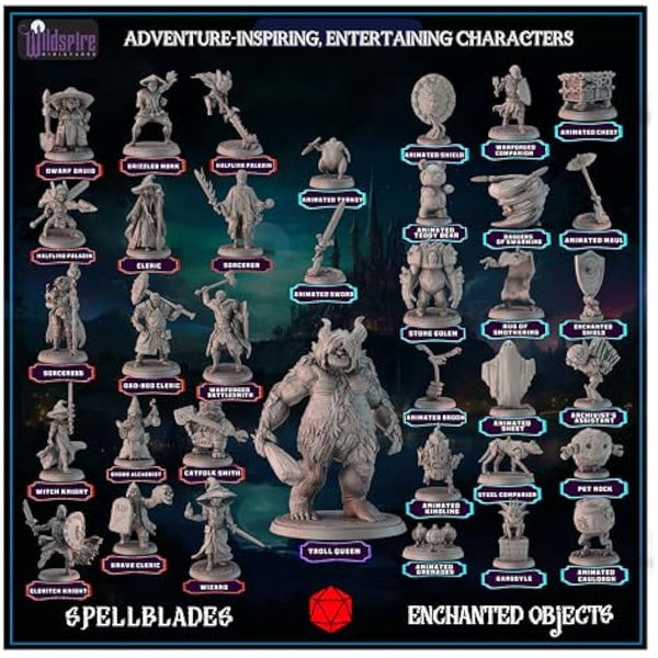 Wildspire Spellblades & Animated Objects Miniatures for DND, D&D Miniatures, Dungeons and Dragons Minis Figures