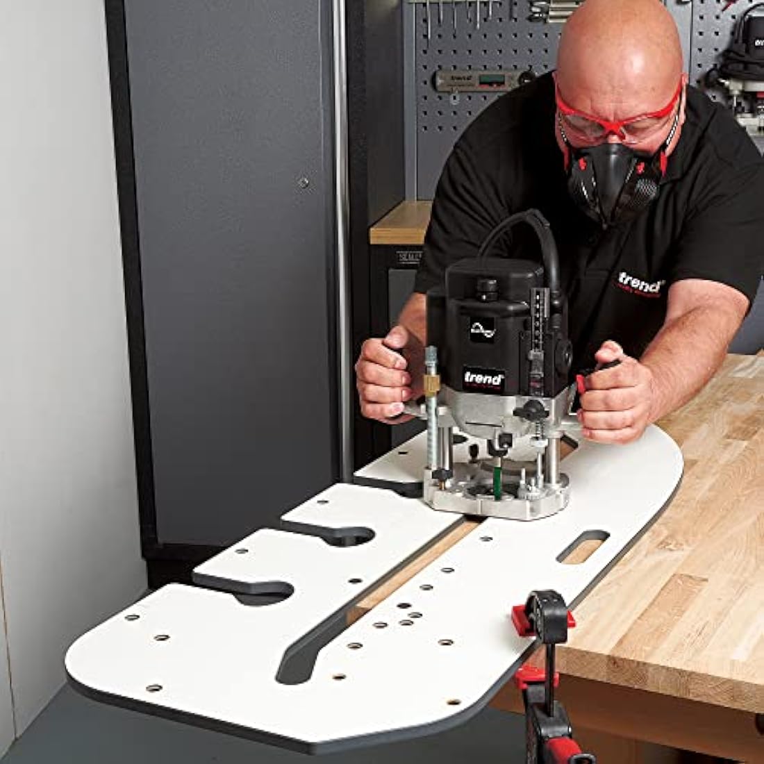 Trend Kitchen Worktop Jig for Precise Worktop Joints, Router Jig for Laminate, Solid Timber and Composite Worktops, 700mm, KWJ700