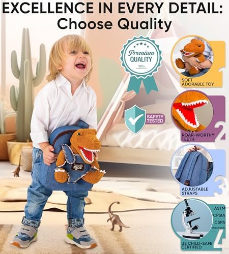 Naturally KIDS Toddler Backpack w Stuffed Animals