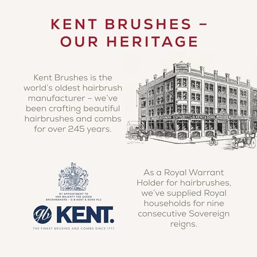 Kent Large Pure Soft White Bristle Cushioned Brush - CSGL (PACK OF 1)