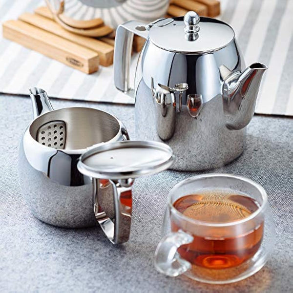 Stellar Continental Teapot, Stainless Steel 1.5l
