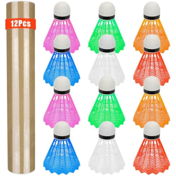 Hysagtek 12 Pcs Badminton ShuttleCocks Shuttles Indoor Outdoor Sport Training Badminton