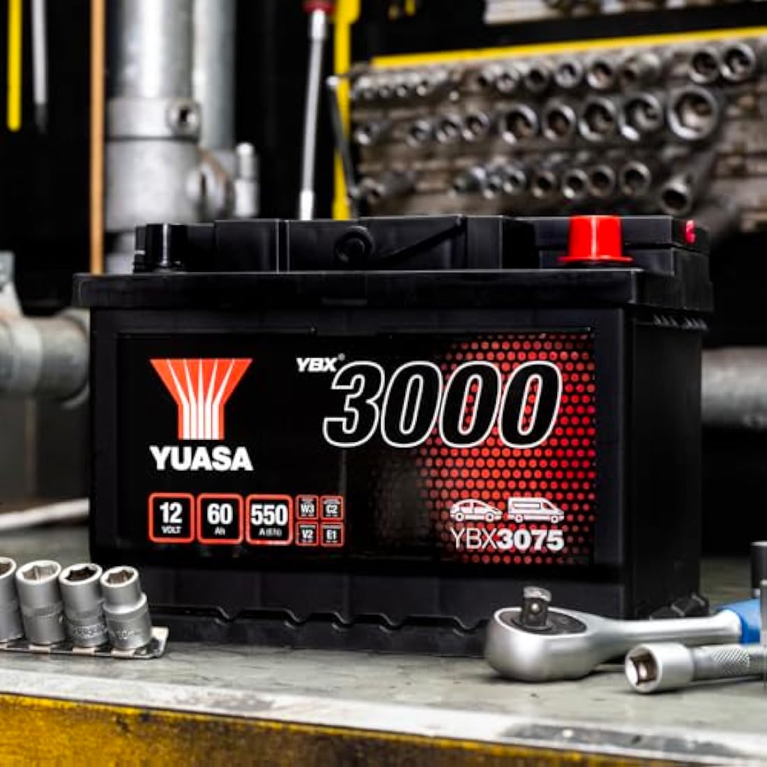 Yuasa YBX3075 12V 60Ah 550CCA Sealed Maintenance Free Car Battery