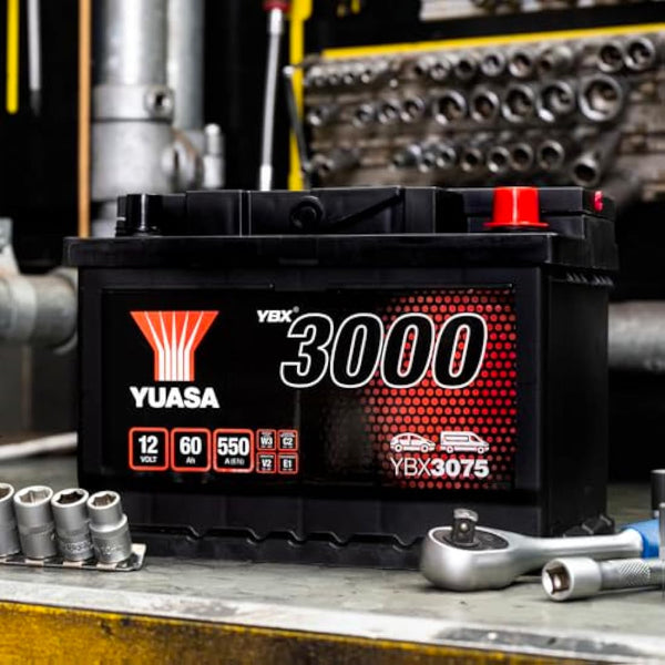 Yuasa YBX3075 12V 60Ah 550CCA Sealed Maintenance Free Car Battery