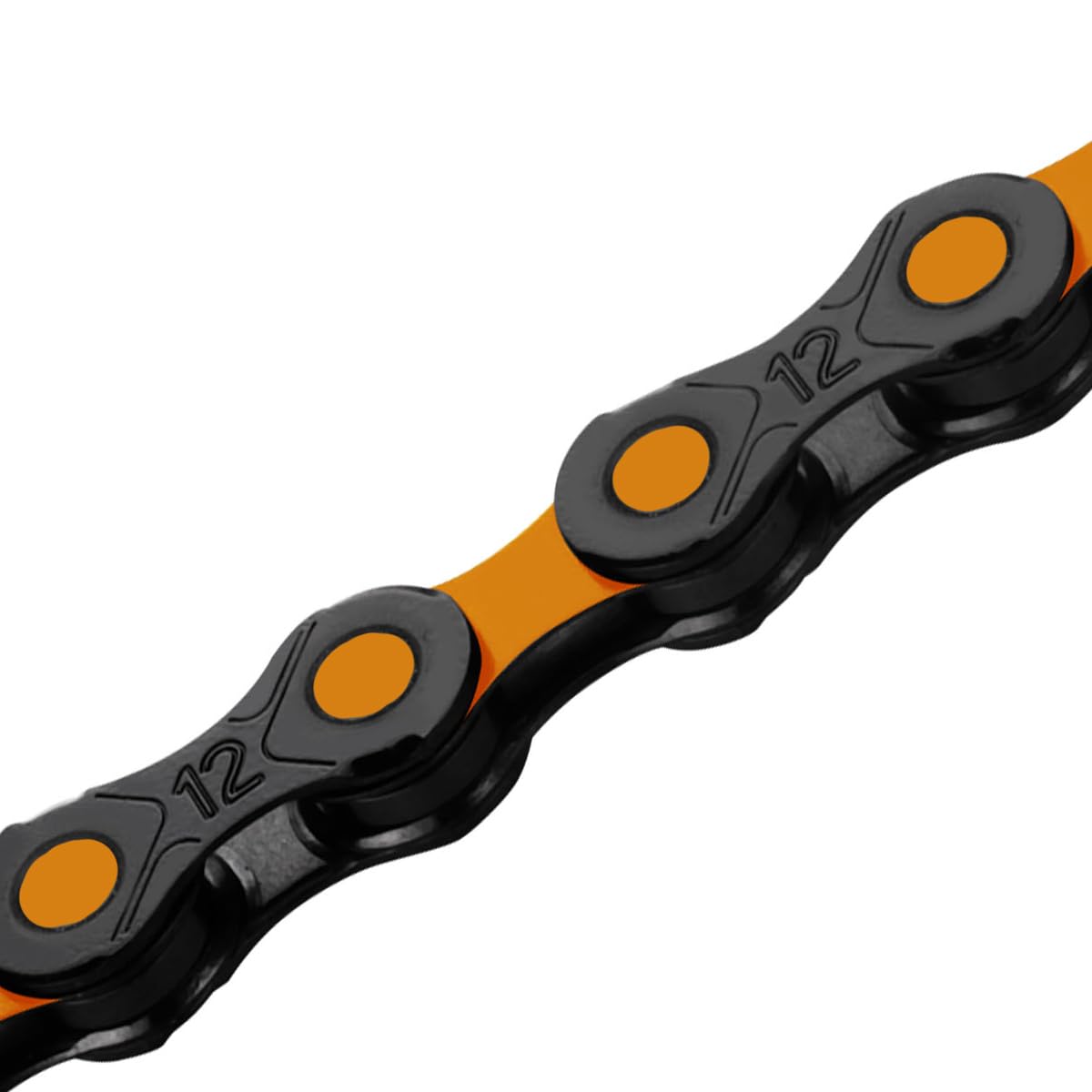 KMC DLC 12 Speed Chain, Black/Orange, 126 Link