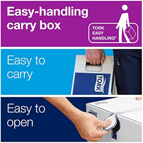 Tork D8225 Advanced Compact Auto Shift Toilet Paper Roll, 100m, White, Pack of 27