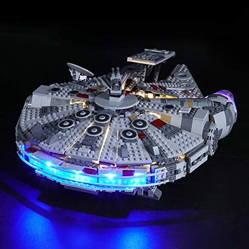 BRIKSMAX Led Lighting Kit for Lego Star Wars Millennium Falcon,Compatible with Lego 75257 Building Blocks Model- Not Include The Lego Set
