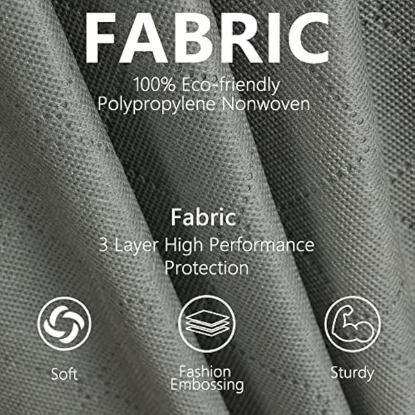 MIXC 4 Packs Underbed Storages, 100L Large Under Bed Storage Box with Lid, Storage Boxes with Lids, Storage Bags with Zip for Clothes, Comforters, Blankets, and Bedding