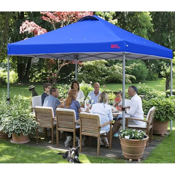 MASTERCANOPY Durable Ez Pop-up Gazebo Tent with Roller Bag (2.5x2.5M,Blue)