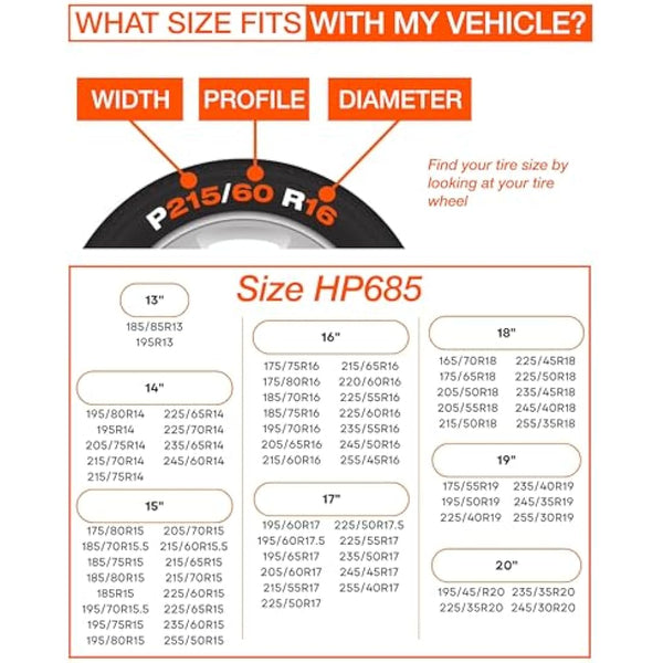 AutoSock AS_HP_685E Winter Traction Aid Size HP 685 E
